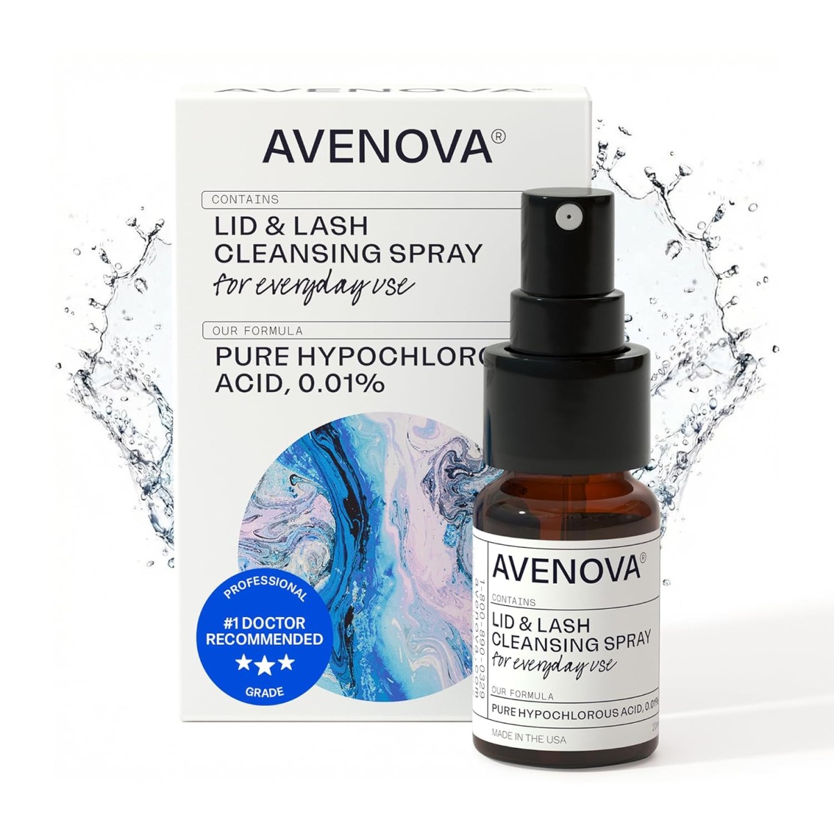 Avenova Eyelid and Eyelash Cleanser Spray (20ml)
